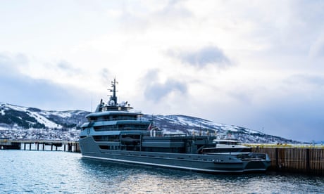 Russian oligarch’s yacht stuck in Norway as suppliers refuse to refuel